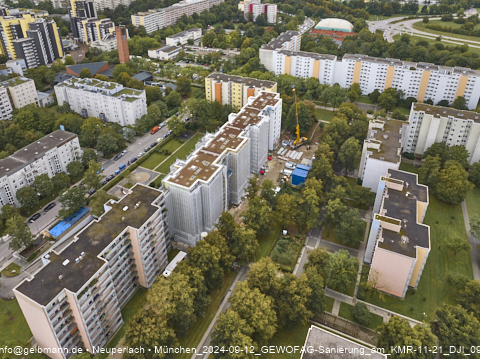 12.09.2024 - Dachbegehung mit der Münchner Wohnen am Karl-Marx-Ring 11-21 in Neuperlach