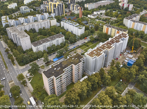 12.09.2024 - Dachbegehung mit der Münchner Wohnen am Karl-Marx-Ring 11-21 in Neuperlach