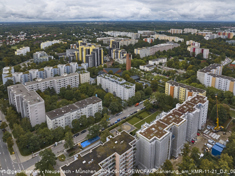 12.09.2024 - Dachbegehung mit der Münchner Wohnen am Karl-Marx-Ring 11-21 in Neuperlach