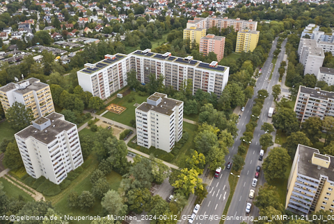 12.09.2024 - Dachbegehung mit der Münchner Wohnen am Karl-Marx-Ring 11-21 in Neuperlach