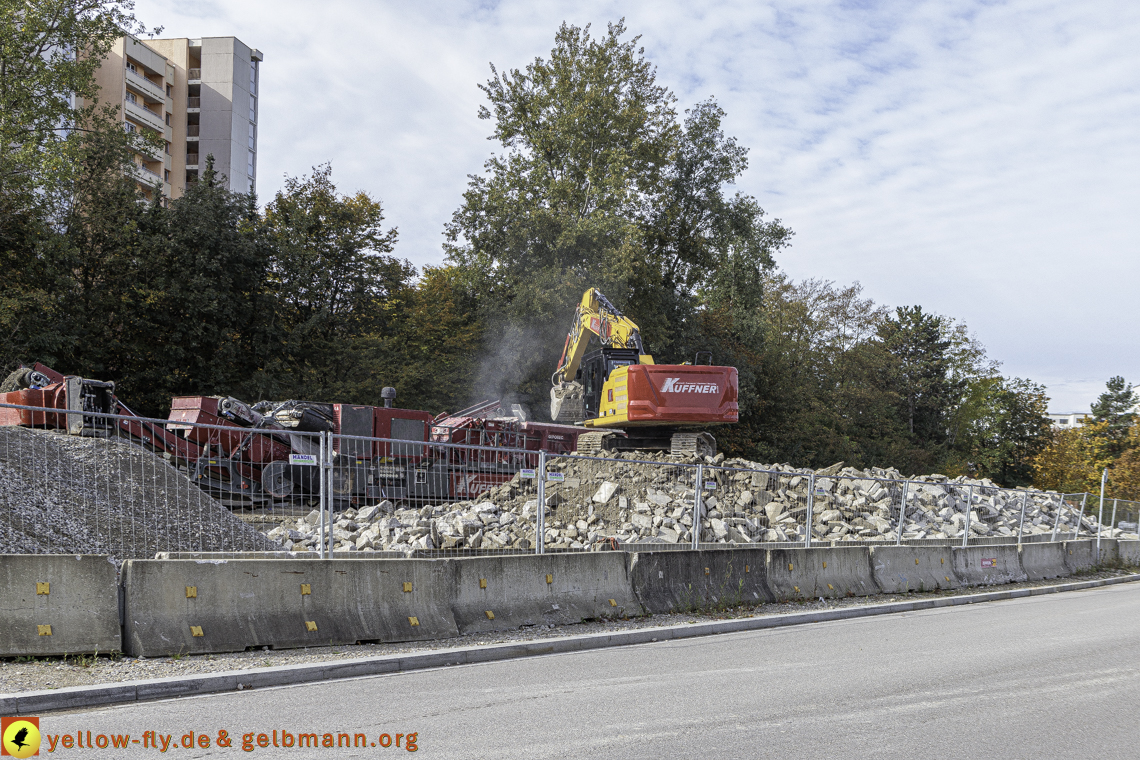 14.10.2024 - Baustelle Alexisquartier vom Hochhaus