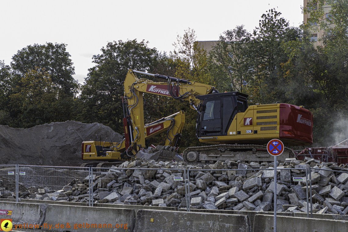 14.10.2024 - Baustelle Alexisquartier vom Hochhaus