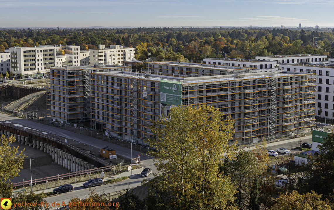 14.10.2024 - Baustelle Alexisquartier vom Hochhaus