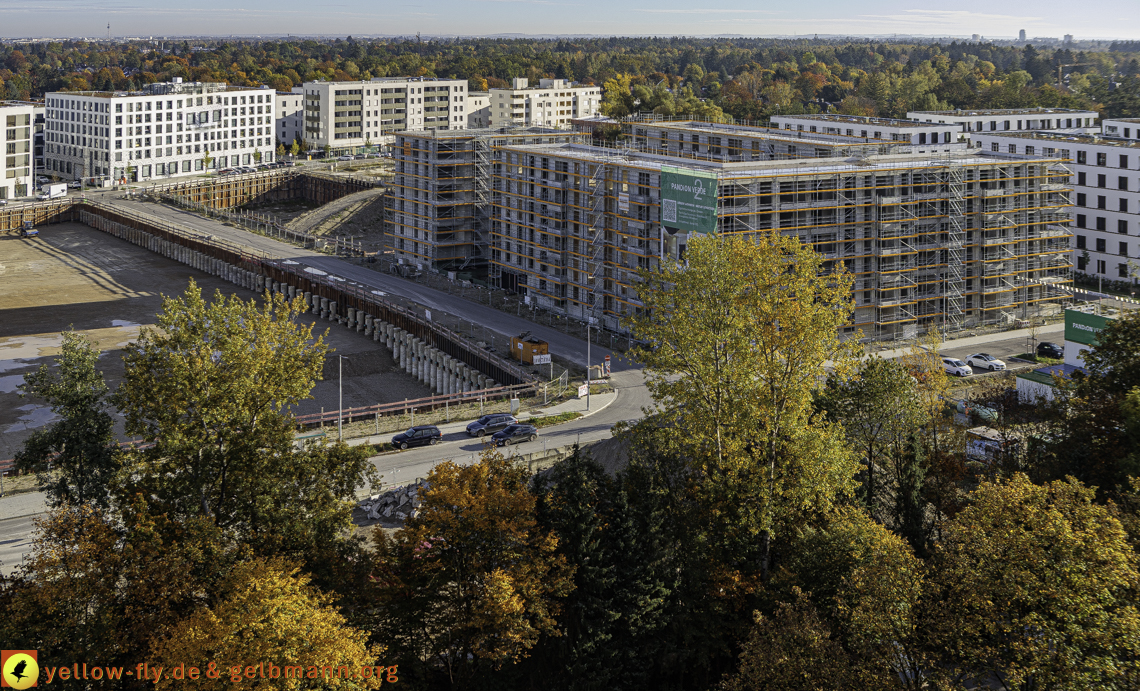 14.10.2024 - Baustelle Alexisquartier vom Hochhaus