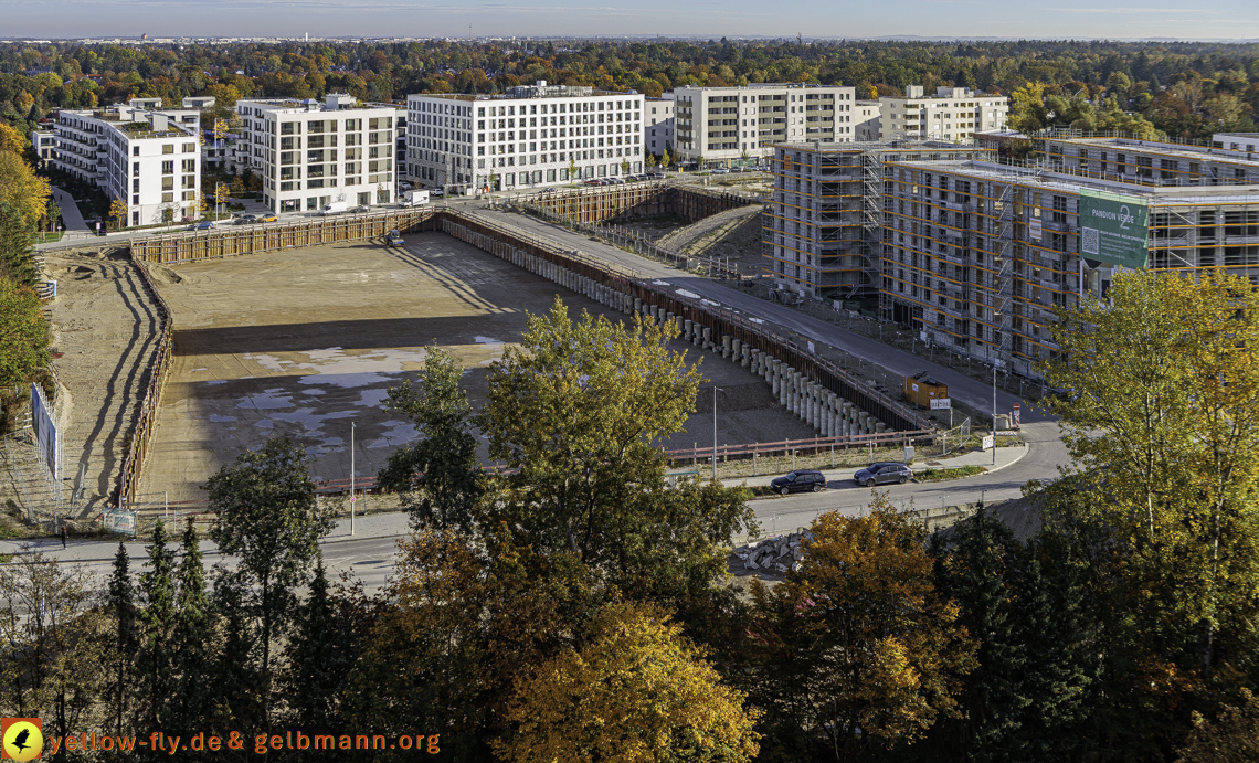 14.10.2024 - Baustelle Alexisquartier vom Hochhaus