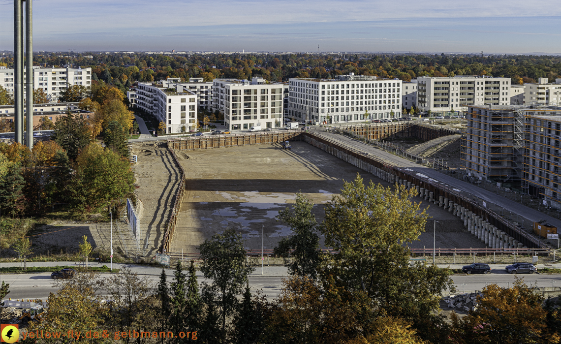 14.10.2024 - Baustelle Alexisquartier vom Hochhaus