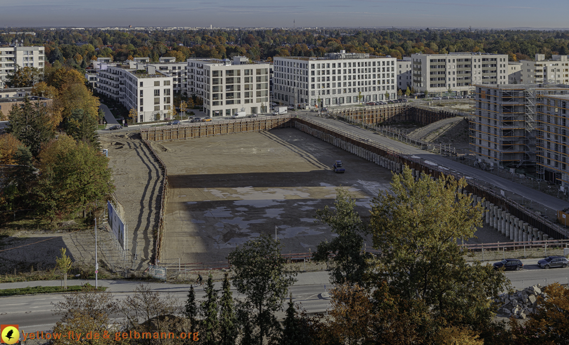 14.10.2024 - Baustelle Alexisquartier vom Hochhaus