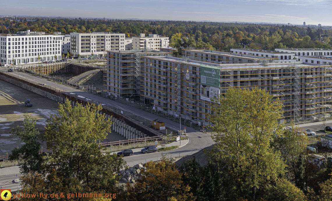 14.10.2024 - Baustelle Alexisquartier vom Hochhaus