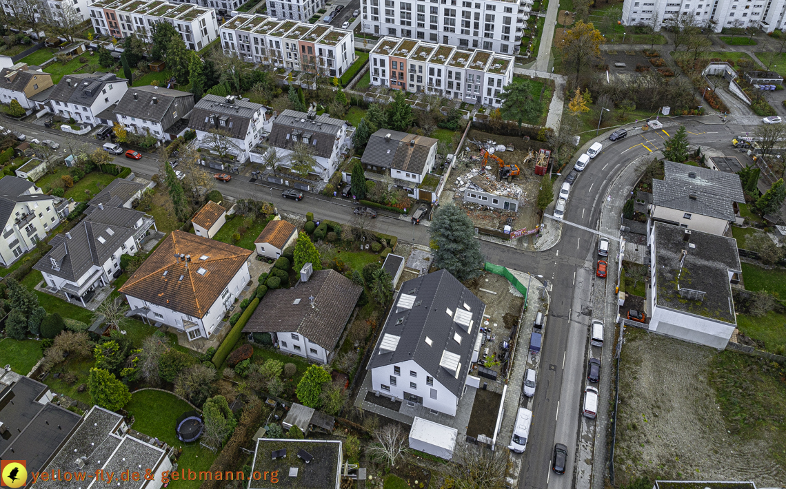 26.11.2024 - Abriss der Niederalmstraße 25 in Neuperlach