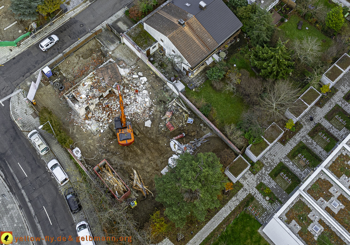 26.11.2024 - Abriss der Niederalmstraße 25 in Neuperlach