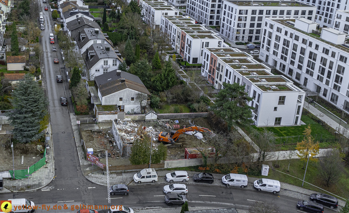 26.11.2024 - Abriss der Niederalmstraße 25 in Neuperlach