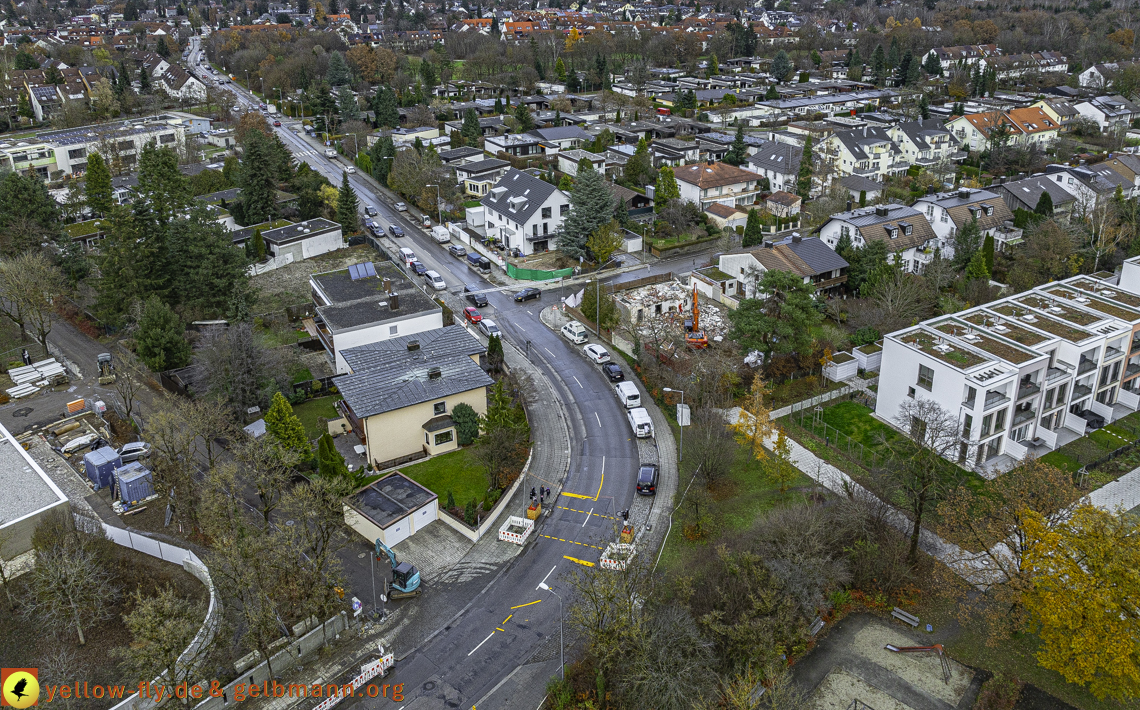 26.11.2024 - Abriss der Niederalmstraße 25 in Neuperlach