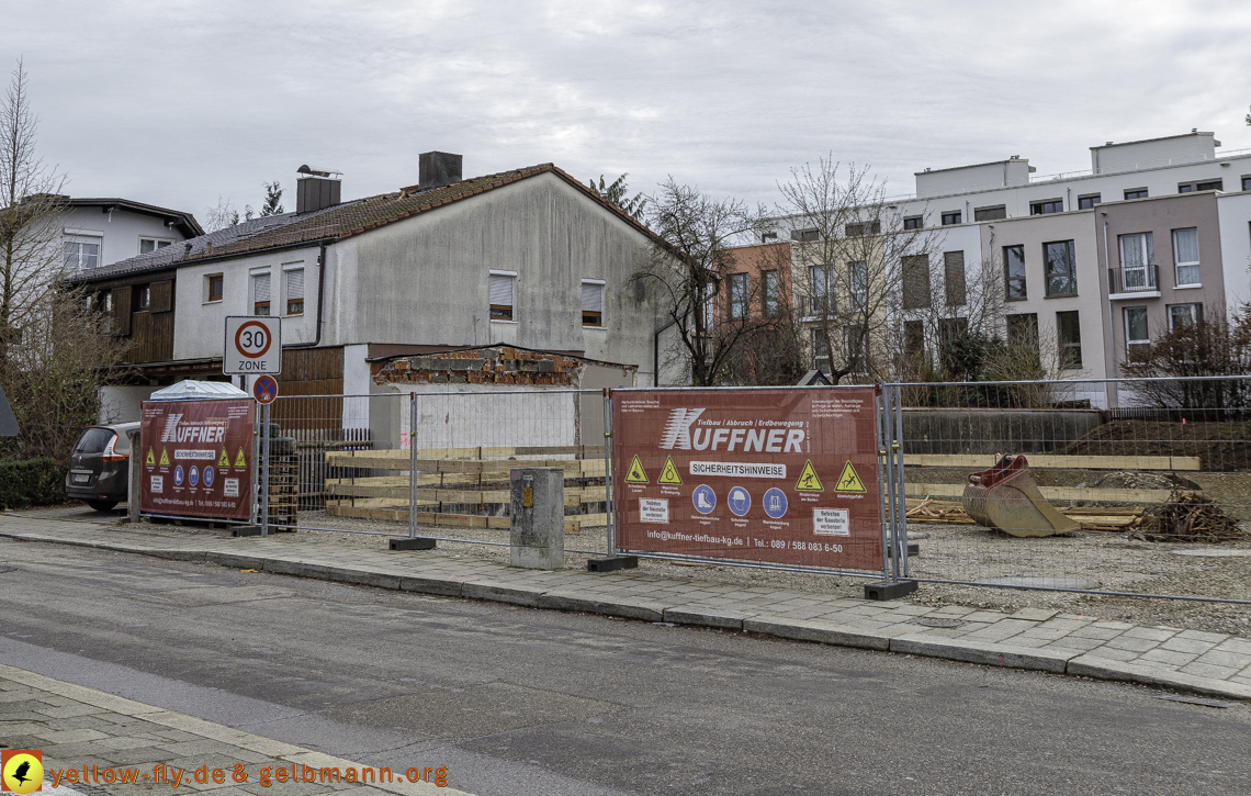 07.12.2024 - Baustelle in der Niederalmstraße Ecke Hugo-Lang-Bogen in Neuperlach