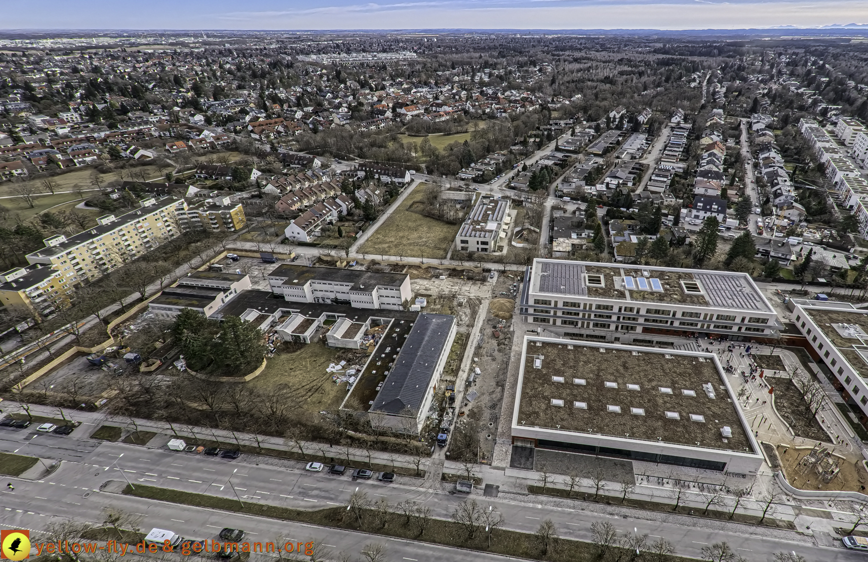 27.02.2025 - Abriss der Grundschule am Karl-Marx-Ring in Neuperlach