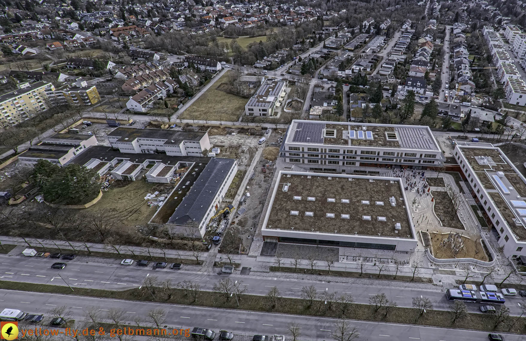 27.02.2025 - Abriss der Grundschule am Karl-Marx-Ring in Neuperlach