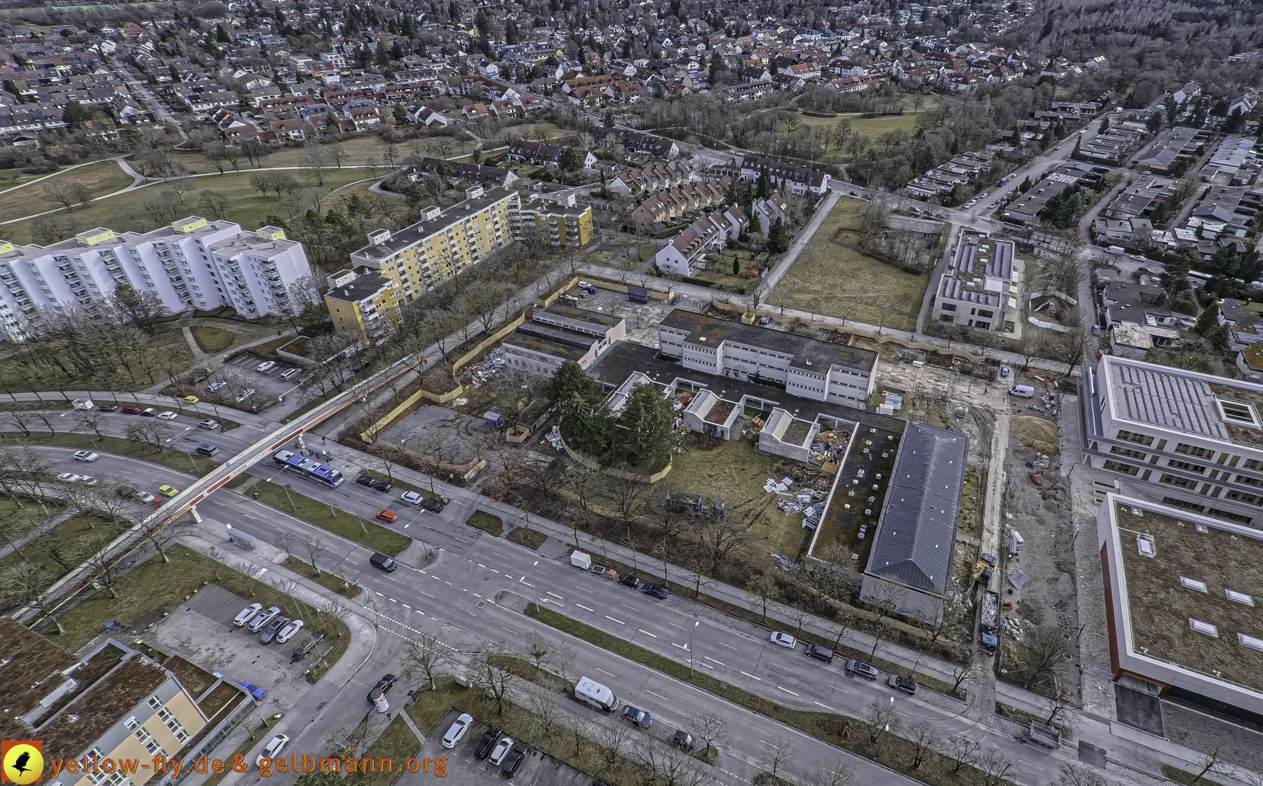 27.02.2025 - Abriss der Grundschule am Karl-Marx-Ring in Neuperlach