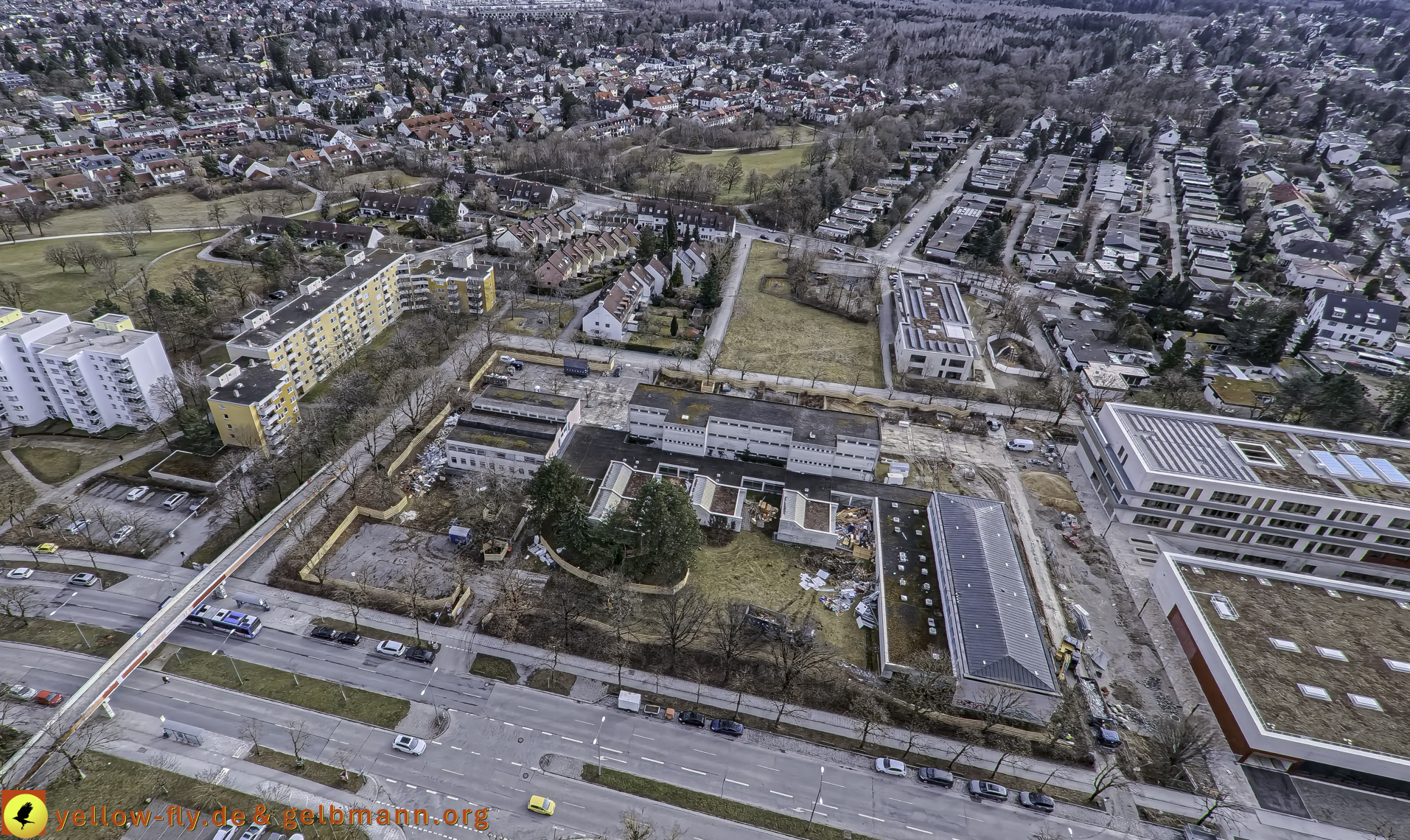27.02.2025 - Abriss der Grundschule am Karl-Marx-Ring in Neuperlach