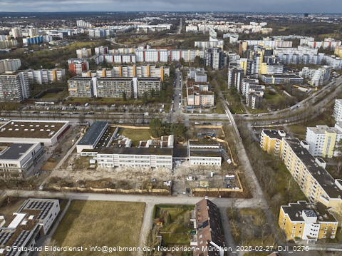 27.02.2025 - Baustelle zur Grundschule am Karl-Marx-Ring in Neuperlach