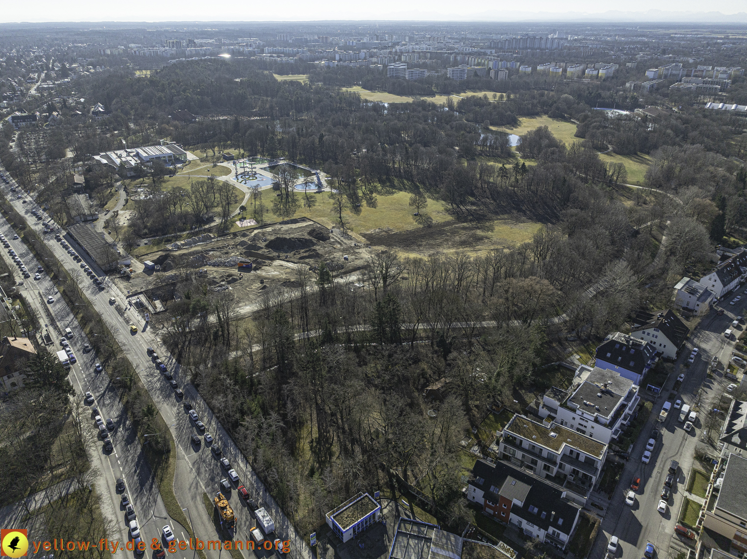 06.03.2025 - Geothermiebaustelle und Ostpark in Berg am Laim