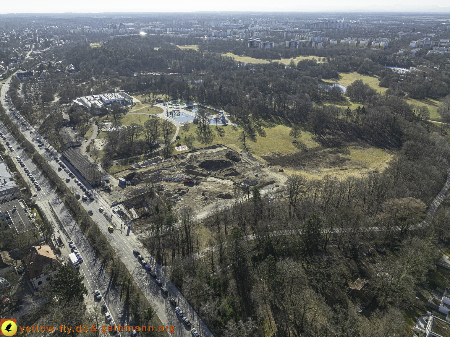 06.03.2025 - Geothermiebaustelle und Ostpark in Berg am Laim