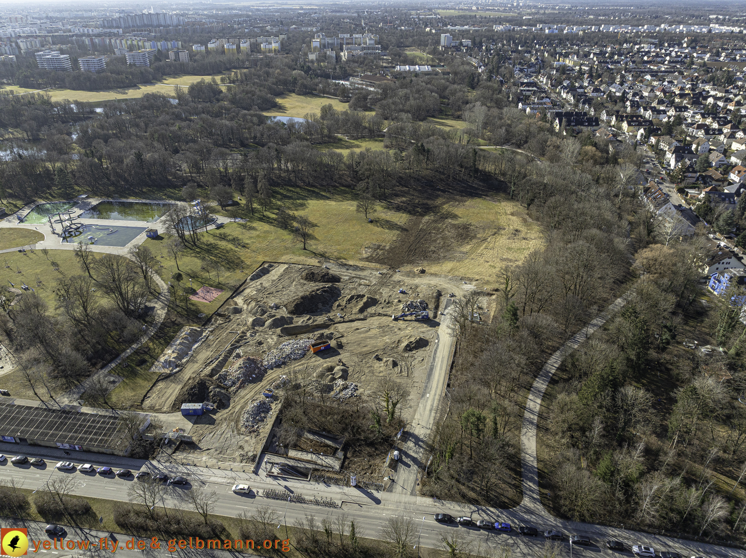 06.03.2025 - Geothermiebaustelle und Ostpark in Berg am Laim