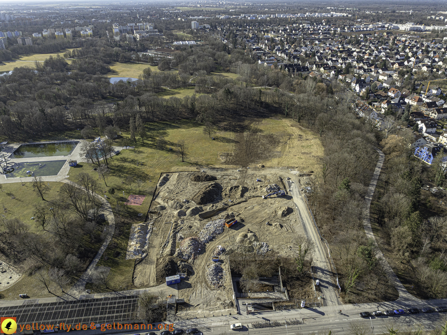 06.03.2025 - Geothermiebaustelle und Ostpark in Berg am Laim