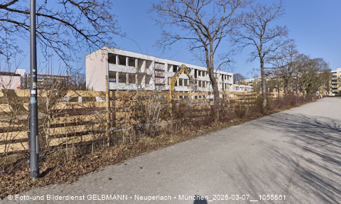 07.03.2025 - Baustelle zur Grundschule am Karl-Marx-Ring in Neuperlach