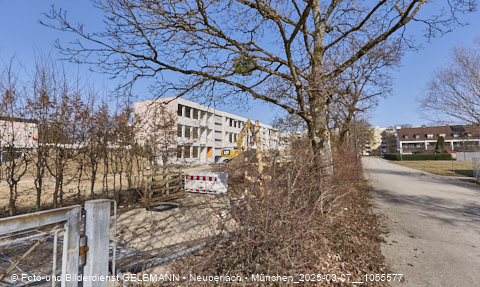 07.03.2025 - Baustelle zur Grundschule am Karl-Marx-Ring in Neuperlach