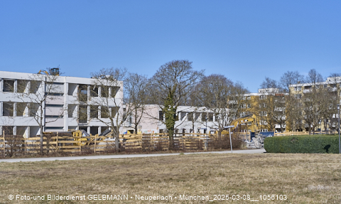 08.03.2025 - Baustelle zur Grundschule am Karl-Marx-Ring in Neuperlach
