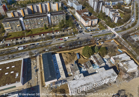 11.03.2025 - Baustelle zur Grundschule am Karl-Marx-Ring in Neuperlach