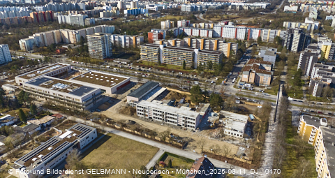 11.03.2025 - Baustelle zur Grundschule am Karl-Marx-Ring in Neuperlach