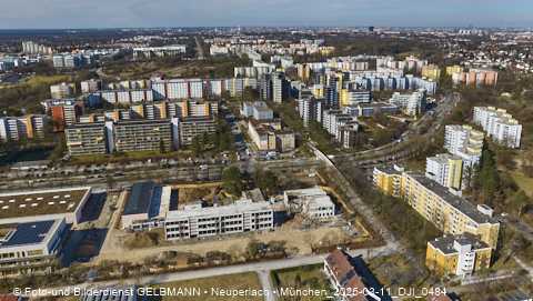 11.03.2025 - Baustelle zur Grundschule am Karl-Marx-Ring in Neuperlach