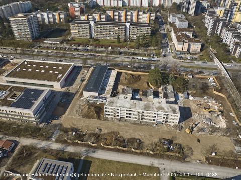 17.03.2025 - Baustelle zur Grundschule am Karl-Marx-Ring in Neuperlach