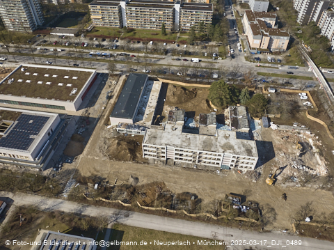17.03.2025 - Baustelle zur Grundschule am Karl-Marx-Ring in Neuperlach