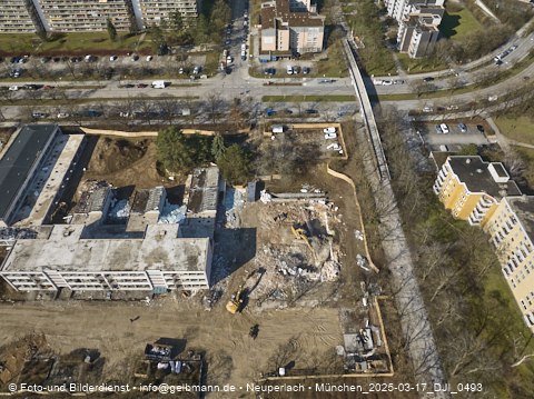 17.03.2025 - Baustelle zur Grundschule am Karl-Marx-Ring in Neuperlach