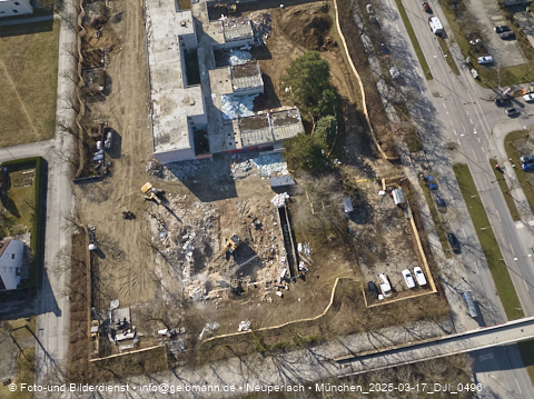 17.03.2025 - Baustelle zur Grundschule am Karl-Marx-Ring in Neuperlach