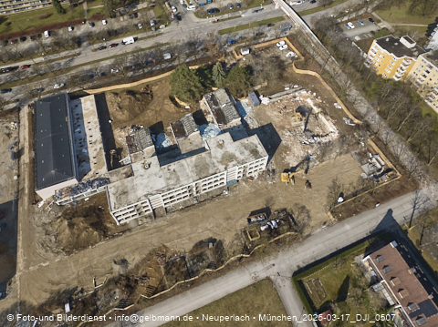17.03.2025 - Baustelle zur Grundschule am Karl-Marx-Ring in Neuperlach