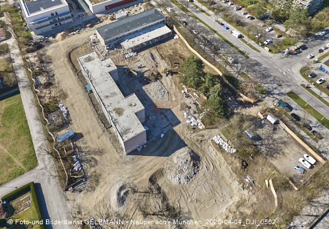 04.04.2025 - Baustelle zur Grundschule am Karl-Marx-Ring in Neuperlach