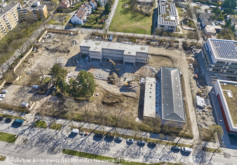04.04.2025 - Baustelle zur Grundschule am Karl-Marx-Ring in Neuperlach