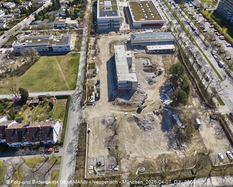 07.04.2025 - Baustelle zur Grundschule am Karl-Marx-Ring in Neuperlach