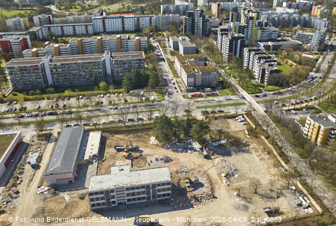 08.04.2025 - Baustelle zur Grundschule am Karl-Marx-Ring in Neuperlach