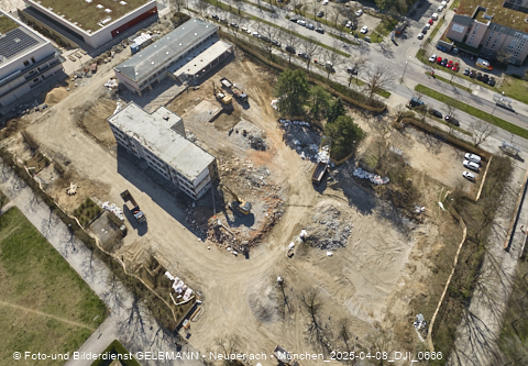 08.04.2025 - Baustelle zur Grundschule am Karl-Marx-Ring in Neuperlach