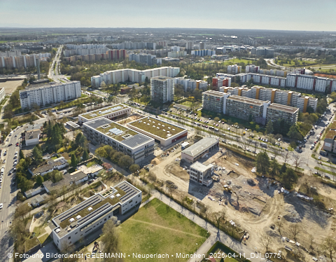 11.04.2025 - Baustelle zur Grundschule am Karl-Marx-Ring in Neuperlach