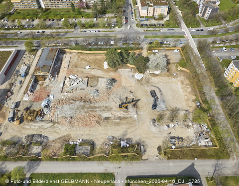 16.04.2025 - Baustelle zur Grundschule am Karl-Marx-Ring in Neuperlach