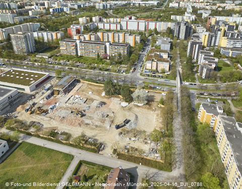 16.04.2025 - Baustelle zur Grundschule am Karl-Marx-Ring in Neuperlach