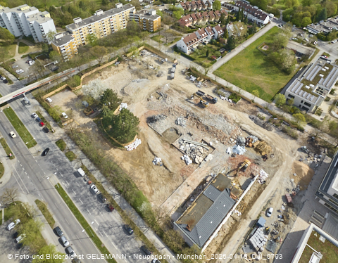 16.04.2025 - Baustelle zur Grundschule am Karl-Marx-Ring in Neuperlach