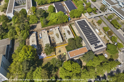 29.04.2025 - Abrissbaustelle Kindergarten an der Heinrich-Wieland-Strasse in Neuperlach