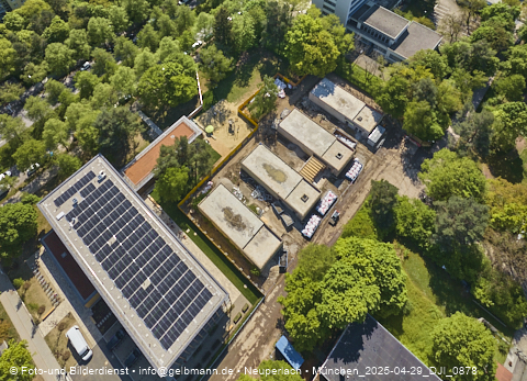 29.04.2025 - Abrissbaustelle Kindergarten an der Heinrich-Wieland-Strasse in Neuperlach