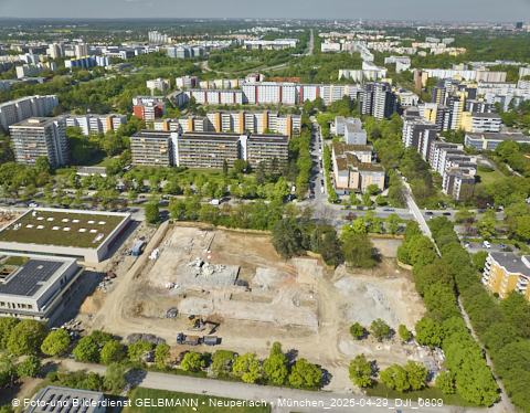 29.04.2025 - Baustelle zur Grundschule am Karl-Marx-Ring in Neuperlach