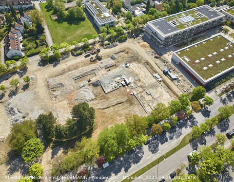 29.04.2025 - Baustelle zur Grundschule am Karl-Marx-Ring in Neuperlach